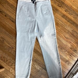 J Crew Martie Cropped Pant in light gray